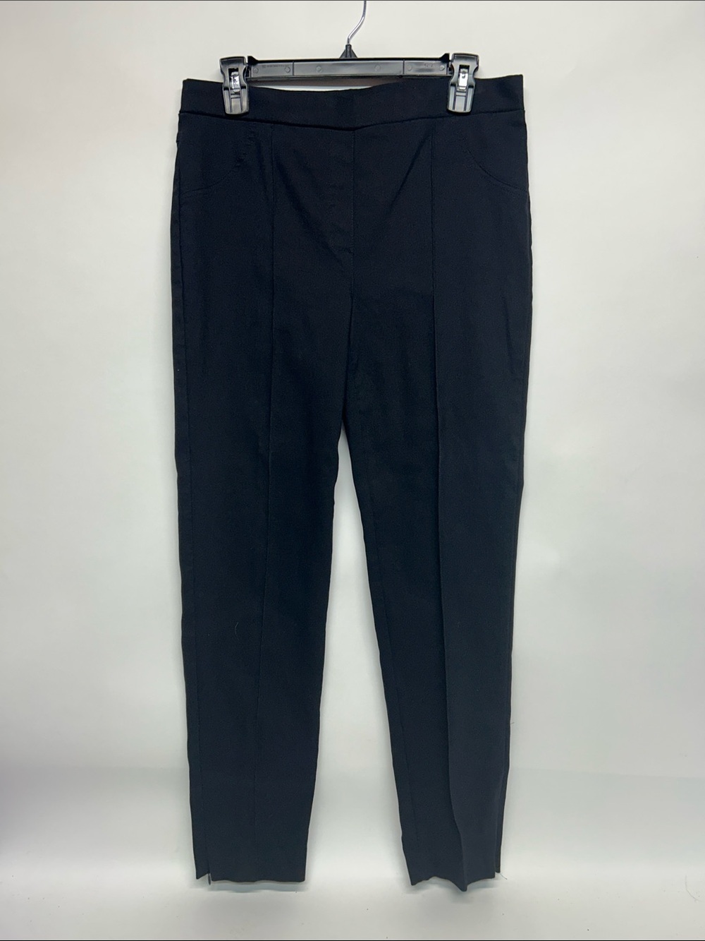 Joseph Ribkoff Black pants with Signature Metal Plaque size 12